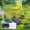 TGJH Dinosaur Race Car Track Toys for Kids, Birthday Gifts for 3 4 5 6 7 Year Old Boys Girls, 255+ PCS Dinosaur World Adventure Building Playset with Flexible Track, DIY A Dinosaur World Road Race view 3