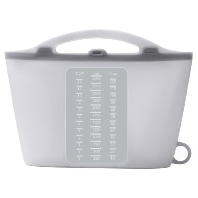 Solinfant Large 100oz Silicone Microwave Steam Sterilizer Bag for Baby Bottle, Breast Pump Parts Other Toddler Accessories, Portable Travle Reusable Sterilizing Storage Bag, Cooking Bag for Vegetables