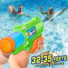 Super Water Gun for Kids Adults: 2 Pack Super Water Gun Soaker 1200cc Squirt Blasters with Impressive Range - Ideal Toys for Boys Girls Summer Outdoor Swimming Pool Water Toys Fun - Green view 4