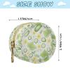 Vegetable Garden Cucumber White Print Pacifier Case for Travel Clip-On Pacifier Holder Baby Storage Pouch for Diaper Bag Stroller Baby Essentials view 3