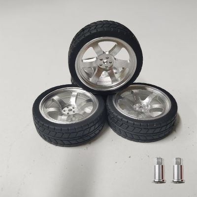 1/18 Scale Metal Tires Set of 4 RC Drift Car Replacement Tires for 1:18 LDRC Series (Racing Tires-MR03S-047)