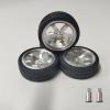 1/18 Scale Metal Tires Set of 4 RC Drift Car Replacement Tires for 1:18 LDRC Series (Racing Tires-MR03S-047) view 1