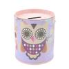 Cute Metal Piggy Bank Coin Box - Mini Tin Jewelry Storage Organizer for Home Decoration(Purple) view 1