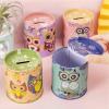 Cute Metal Piggy Bank Coin Box - Mini Tin Jewelry Storage Organizer for Home Decoration(Purple) view 2