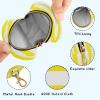 Yellow Stripe Pattern Pacifier Case for Travel Clip-On Pacifier Holder Baby Pacifier Pod for Diaper Bag Stroller Baby Essentials view 4