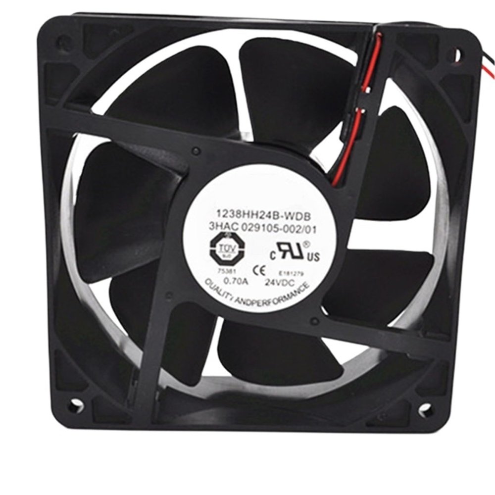 1pcs 1238HH24B-WDB 3HAC029105-002 24V 0.7A 12cm 12038 120x120x38mm Double Ball Bearing Cooling Fan