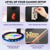 Zumic Hand Eye Coordination Catching Stick Game, Supports 2-Player Challenges, 3 Modes, 10 Speed Levels, MP3, LED Lights, Reflex Stick Game for Parties, Business Events, GameRooms view 2