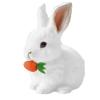 Bunby Realistic Rabbit Toy, 2026 New Easter Realistic Rabbit Toys,Interactive Plush Bunny,Realistic Bunny Can Walk and Talk,Lifelike Movements, Hops,Twitches & Wiggles Ears, Easter Gift (White) view 1
