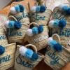 Custom Straw Bag for Girls Boys Kids Personalized Easter Basket Egg Hunt Decor Gift,Party,Mothers Day,Toy Organizer (30x20x10cm) view 3