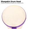 Keenso Drums, Wooden Body Percussion Instrument with Sheepskin Head and Stick for Kids Musical Play, 8 Inch Ideal for Children view 4