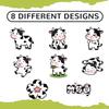 1000Pcs Cow Stickers for Kids, Animal Stickers for Teaching Rewards, Potty Training, Boys Girls Teens Waterbottle Scrapbook Laptop Skateboard Computer view 3
