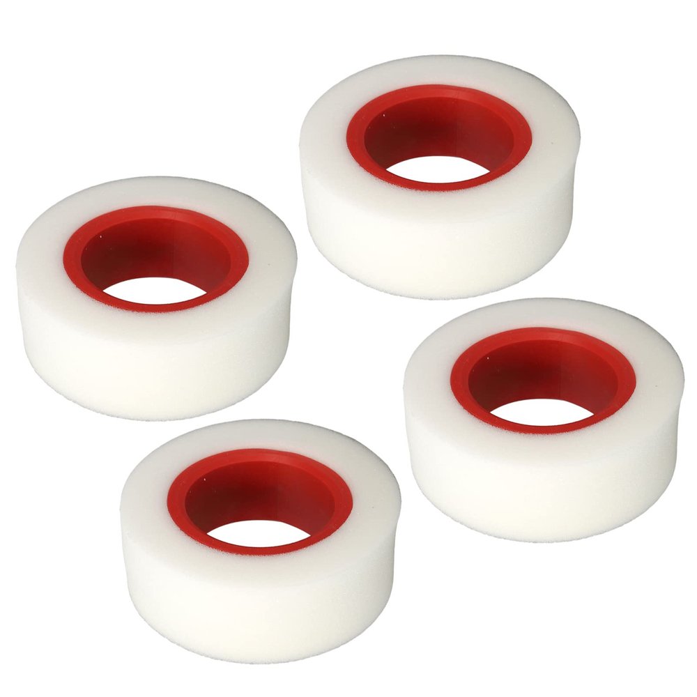 Alomejor 4Pcs RC Tire Foam Inserts RC Crawler Tire Foam Inserts,Double Layer Sponge Crawler for 1/10 1/8 2.2inch Wheel Tires Replacement Parts (Red)