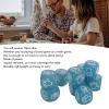 Alomejor Luminous Rock Scissors Paper Dice Set, Lightweight Finger Guessing Dice with Glow in The Dark for Board Game (Blue) view 2