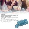 Alomejor Luminous Rock Scissors Paper Dice Set, Lightweight Finger Guessing Dice with Glow in The Dark for Board Game (Blue) view 3