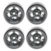 4pcs 2.2in Wheel Hub for 1/10 RC Car, Universal CNC Aluminum Alloy Bead Lock Hubs with High Wear Resistance, Weighted Design for Axial SCX10 Defender (Ti Color) view 1