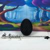 Articulated Dragon, 12" White and Black Cherry Blossom Dragon with Egg, 3D Printed Fidget Sress Relief for ADHD, Autism, Relief Anxiety D030-BE view 4