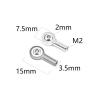10Pcs Metal M2 Link Tie Rod End Ball Joint Buckle Steering Pushrod for rc Car Boat Upgrade Parts RC Links Linkage view 2