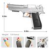 2Pack M1911 Soft Bullet Toy Gun with Ejecting Shells, EVA Foam Bullets Toy Pistol, Shooting Games, Backyard Fun and Outdoor Games, Education Toy Model for Boys Girls Halloween Christmas (Black+Black) view 3