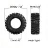 STMU 0.7" Cling On Crawler Tires OD 36 * 14mm For RC Axial SCX30 1/30 1/32 RC Crawler 0.7 Beadlock Wheels (Tires) view 3
