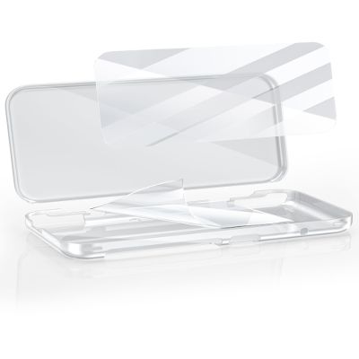 Clear Protective Case for New 2DS XL Split PC Hard Shell with Dual Screen Protectors & Installation Kit Transparent Two-Piece Cover, Designed for New 2DS XL Only (Not Tempered Glass Films)