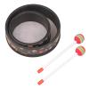 BRRNOO Hand Drum, Kids Drum Musical Percussion Instrument Kids Hand Drums Percussion Frame Wood Frame with Stick (6in) view 4