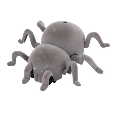 Alomejor Remote Control Spider Toy, Dual Mode Wall Climbing Electronic Animal Toy with Movement, for Kids and Adults Interactive Play (Gray)