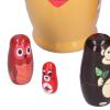 Rcniso 6pcs Russian Nesting Dolls Kit for Kids Wooden Cartoon Animal Pattern Ornament Festival Gifts view 3