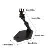 Alomejor 5 Pack Action Figure Stand Set Easy to Assemble Long Lasting Use High Stability for SD BB RG HG 1/144 Display (Black) view 4