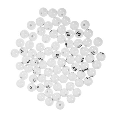 KESYOO Lottery Balls Numbered for Sweepstakes 75 Pieces Durable Plastic for Games and Entertainment at Parties and Recreational Activities