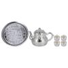 Rcniso Retro Teapot Game, Vintage Coffee Maker, Exquisitely Carved, Elegant, Retro, Softer Lines, Antideformation, Oxidized Coffee Maker Set for Gift view 1