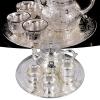 Rcniso Retro Teapot Game, Vintage Coffee Maker, Exquisitely Carved, Elegant, Retro, Softer Lines, Antideformation, Oxidized Coffee Maker Set for Gift view 2