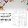 Alomejor 5 Pack Action Figure Stand Set Easy to Assemble Long Lasting Use High Stability for SD BB RG HG 1/144 Display (Transparent) view 3