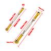 Alomejor 6Pcs RC Car Turnbuckle Rod Aluminum Alloy Turnbuckle Rod LinkageRC Car Upgrade Parts, Upgrade Accessories RC Push, Push Rodfor Truggy Truck 1/11/8 Buggy (Gold) view 3