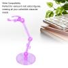 Alomejor Action Figure Stand Plastic Translucent Doll Model Support Display Holder Base for 6 Inch Dolls Greater Flexibility Versatile Set (Translucent Purple) view 2