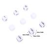 6 Sided Dice Set Bulk 30Pcs 16mm White Plastic Dice with Storage Bag for Board Games Math Games Teaching Props view 2