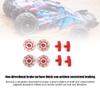 Wheel Brake Disc for Unlimited Desert Racer UDR 1/7 RC Car, RC Brake Disc Accessory with Non - Directional Surface Finish for Consistent Braking Performance (Red) view 2