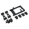 LEWAGH Metal Upgrade Crossbeam Servo Box Shock Absorber Bracket for MN 1/12 WPL 1/16 Feiyu HengLong RC Car Parts(Black) view 1