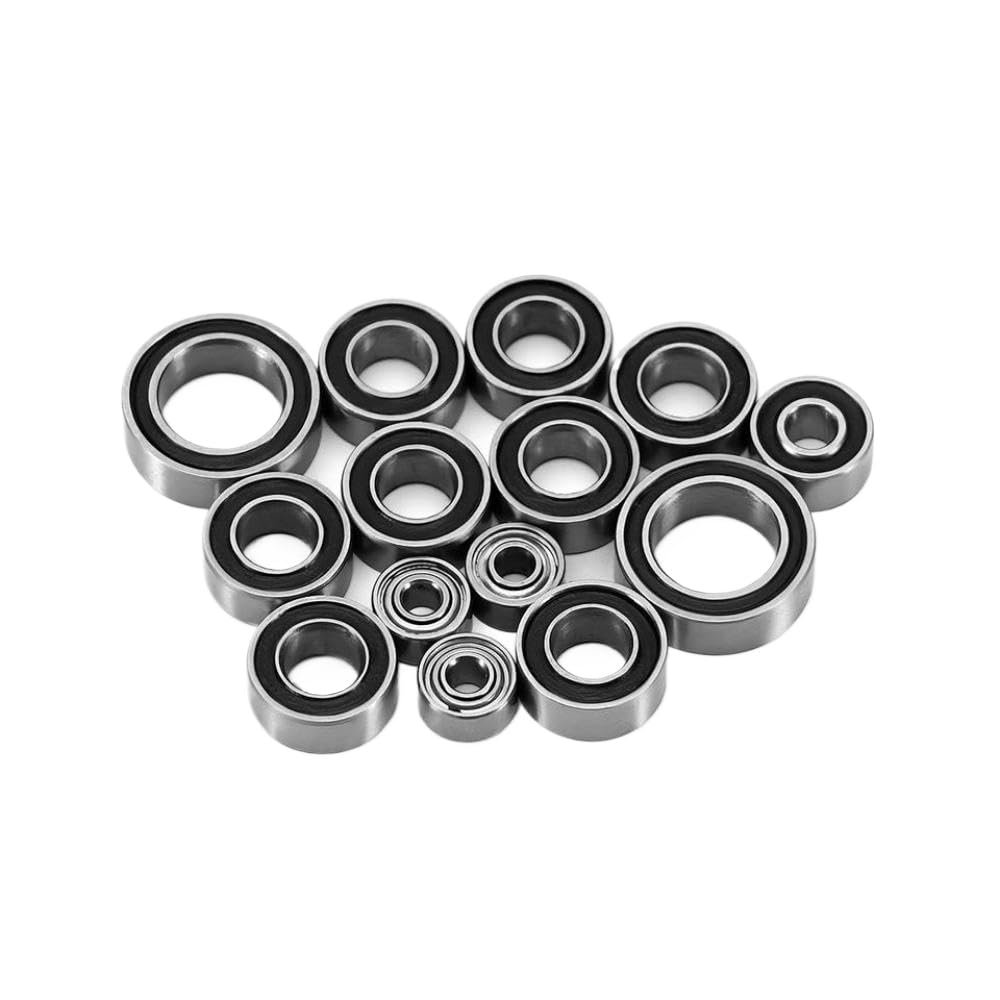 14-Piece Bearing Kit Compatible with B and T 1/24 Scale RC Cars