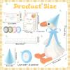 42 Pcs Adopt a Silly Goose Party Favor Include 12 Silly Goose Stuffed Animal 12 Mini Hat 12 Adoption Card 1 Adoption Sign 4 Ribbon 1 Fence for One Silly Goose Baby Shower Party 1st Birthday Decoration view 2