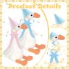 42 Pcs Adopt a Silly Goose Party Favor Include 12 Silly Goose Stuffed Animal 12 Mini Hat 12 Adoption Card 1 Adoption Sign 4 Ribbon 1 Fence for One Silly Goose Baby Shower Party 1st Birthday Decoration view 3