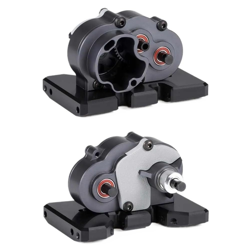 COMODO Aluminum OD-3 Overdrive Transmission Lightweight Chassis DIY Gearbox Compatible with 1/10 RC Crawler Car Models