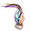 Rainbow Hand Kite Ribbon Sensory Toy Colorful Dancing Bells Rattle Toys Rainbow Streamers Handbells Rattles view 1