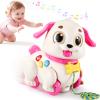Yunaking Musical Puppy Toy for 1 Year Old Girl Gifts: Interactive Learning Baby Toy 6-12- 18 Months, Auto-Avoid Obstacle, Encourages Crawling & Walking, 1st Birthday Xmas Gift for 1 2 Year Old Girl view 1
