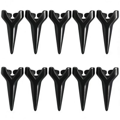 10Pcs Gothic Metal Claw Rings Adjustable Open Finger Rings Full Finger Set Punk Rock Costume Accessories Hair Braiding Tool for Halloween Cosplay Werewolf Vampire Party Unisex Black