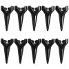 10Pcs Gothic Metal Claw Rings Adjustable Open Finger Rings Full Finger Set Punk Rock Costume Accessories Hair Braiding Tool for Halloween Cosplay Werewolf Vampire Party Unisex Black view 1