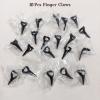 10Pcs Gothic Metal Claw Rings Adjustable Open Finger Rings Full Finger Set Punk Rock Costume Accessories Hair Braiding Tool for Halloween Cosplay Werewolf Vampire Party Unisex Black view 3