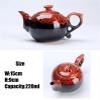NUHSLF Tea Kettle, Fish Play Tea Set Chinese Style Ceramic Kung Fu Tea Set Teapot Portable Tea Cups of Tea Ceremony Teaware Sets S Teapot(Giallo-OneSize) view 4