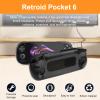 Case for Retroid Pocket 6,NOUKAJU Game Console Protective Case,Anti-Drop,Anti-Scratch,Shockproof,Silicone Protective Cover for Retroid Pocket 6 Game Console(Clear-Black) view 2