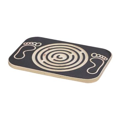 JISADER Labyrinth Balance Board Exercise Training Tool Multifunctional Wood Wobble Board Rocker for Snowboarding, Surfing Exercise
