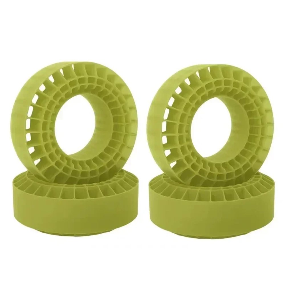 RC Cars Models Parts For Axial For SCX10 For Capra For TRX4 1/10 Waterproof Silicone Rubber Tire Inserts 108mm DIY Insert 1.9" Wheel Tires RC Crawler(Green)